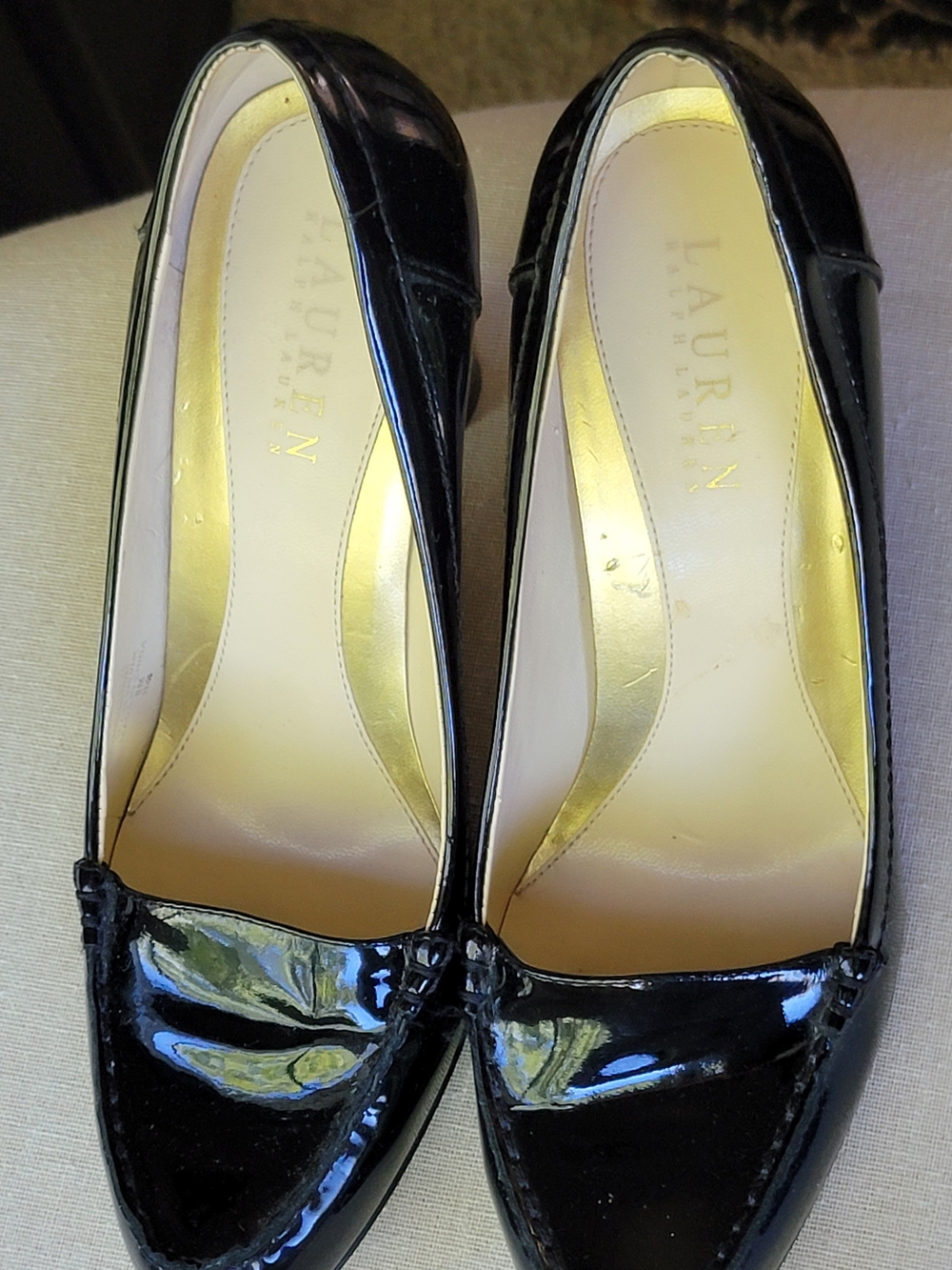 Lauren Ralph Lauren Black Patent Leather Women’s Loafers